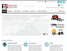 Tablet Screenshot of phillipssteel.com